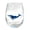 B, variant on Artisanal Blue Ringed Glassware, 2D Printing Ocean Stemless Wine Glasses, Ocean-Inspired Drinkware