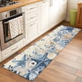 thumbnail image 3 of Blue Starfish Coastal 2'x6' Runner Rug, Eucalyptus Summer Nautical Shell Retro Washable Non-Slip Area Rugs for Hallway Kitchen Floor Bedroom Entryway, Laundry Carpet Decoration Indoor Mat, 3 of 9