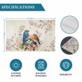 thumbnail image 6 of Birds Floral Placemats Set of 6, Farmhouse Vintage Pink Flower Leaf Placemats for Dining Table, Place Mats for Kitchen Tabletop, Waterproof Wipeable Dining Table Mats Set, 6 of 9