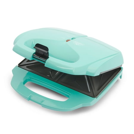 GreenLife Pro Electric Panini Press Grill and Sandwich Maker, Healthy Ceramic Nonstick Plates,Easy Indicator Light, PFAS-Free, Turquoise