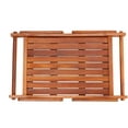 thumbnail image 3 of Bare Decor Eddie Serving Tray Table with Folding Legs in Solid Teak Wood, 3 of 5