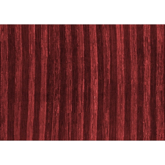 Ahgly Company Indoor Rectangle Abstract Red Modern Area Rugs, 5' x 7'
