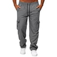 thumbnail image 3 of Durable Everyday Utility Trousers for Men Minimalist Cargo Design with Comfortable Fit for Hiking Daily Commute, 3 of 8
