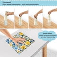 thumbnail image 4 of Yellow with Blue Flower Kitchen Cloth Dish Towels for Drying Washing Absorbent Dish Rags Reusable soft kitchen dishcloth set 6 Pack, 4 of 9