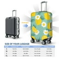 thumbnail image 6 of Easygdp Lemons Chamomile Flowers And Leaves Double-Sided Printed Elastic Suitcase Protective Cover,Invisible Zipper, Business Trip Luggage Cases,Washable And Resistant To Falling -X-Large, 6 of 9