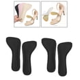 thumbnail image 4 of 2 pares de almohadillas para tacones altos, absorbe el sudor, autoadhesivas, insertos para sandalias de tacón, plantillas para de Gel, Negro Colco Almohadilla para zapatos de tacón alto, 4 of 7