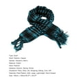 thumbnail image 7 of Walbest Arab Plaid Fringe Lightweight Scarf Cotton Shemagh Keffiyeh Head Neck Scarf with Tassel for Outdoor Camping Accessory Unisex, 7 of 7