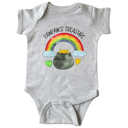 

Inktastic Pawpaw s Treasure St. Patrick s Day Rainbow and Gold Gift Baby Boy or Baby Girl Bodysuit