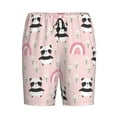 thumbnail image 4 of Wukai Cute Cartoon Panda Men’s Short Pajama Pants With Pockets Soft Sleep Pj Shorts for Men-3X-Large, 4 of 6