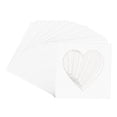 thumbnail image 3 of Oyster Shell White Picture Frame Mat for 12x12 Frames - Heart Opening for 10x10 Photos - 25 Mats, 3 of 7