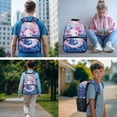 thumbnail image 2 of Jeiento 4-Piece Backpack and Lunch Box Set for Elementary Boys Girls 17 Inch Cute Axolotl Water-Resistant Lightweight School Bag with Pencil Case, 2 Bookmarks, Back to School, 2 of 7