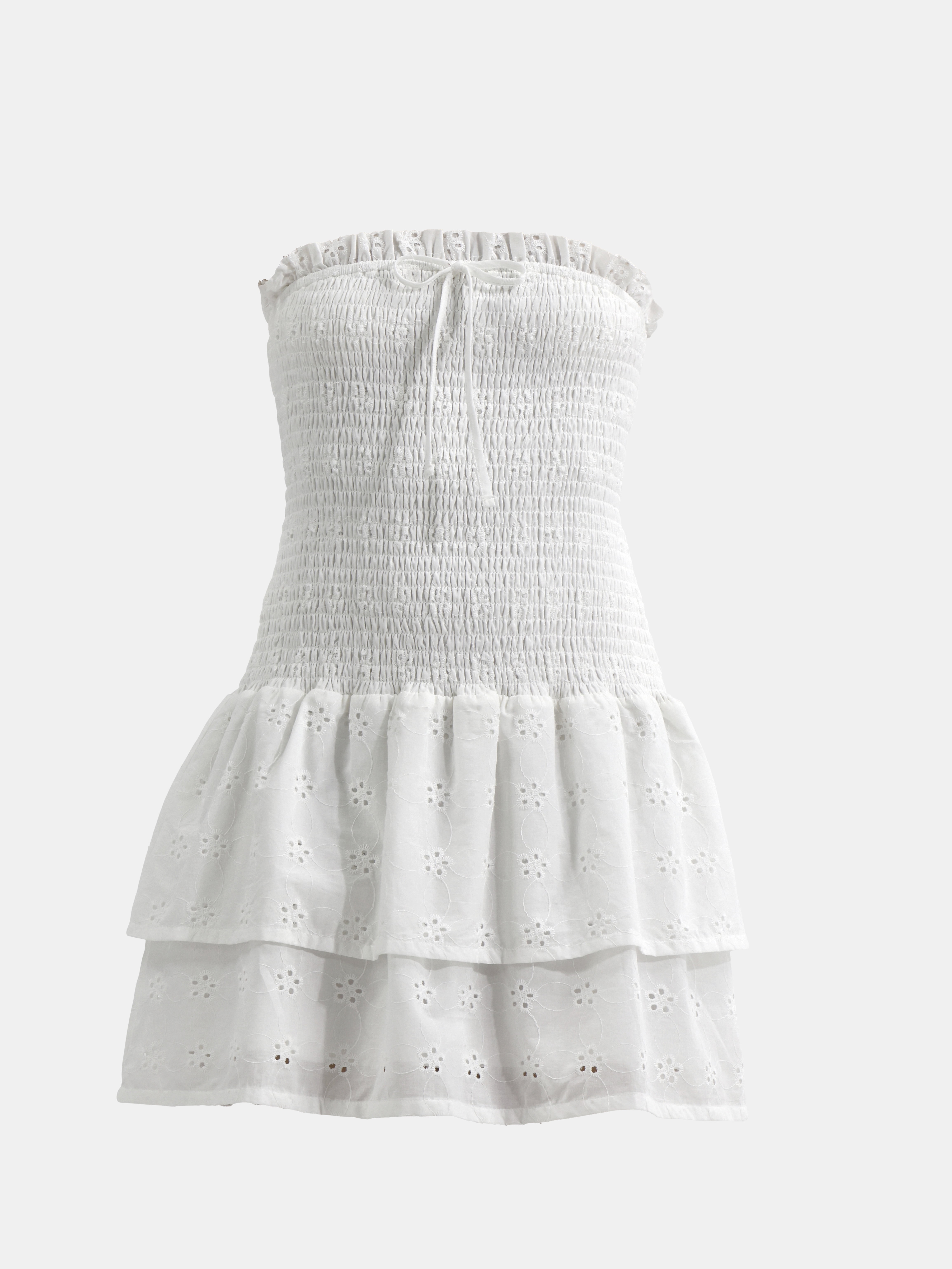 No Boundaries Smocked Ruffle Dress, Women's