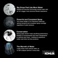 thumbnail image 3 of Kohler K-13689 Contemporary Round 2.5 GPM Single Function Rain Shower Head - Nickel, 3 of 7