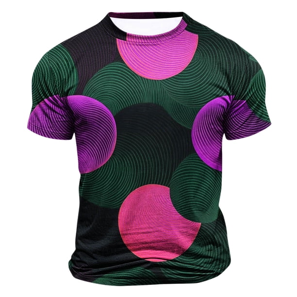 Tops para hombre, blusas y camisas de cuello redondo y manga corta para hombre, blusas casuales de moda para hombre, blusas deportivas de cuello redondo y manga corta, blusas de poliéster para hombre