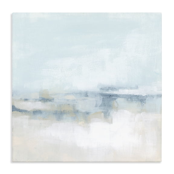 Stupell Industries Contemporary Abstract Cloudy Landscape Blue Fog Canvas Art, 24 x 24, by June Erica Vess