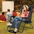 thumbnail image 6 of Amopatio Zero Gravity Chair with Adjustable Headrest and Cup Holder - Set of 2, Gray, 6 of 6