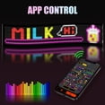 thumbnail image 3 of Programmable LED Sign, 35"x7.5" Scrolling Flexible Display, Bluetooth App Control, Custom Text, Patterns & Animations, USB 5V for Car, Store, Party, Bar, Hotel, Adve, 3 of 8