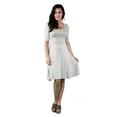 thumbnail image 2 of 24/7 Comfort Apparel Women's 3/4 Sleeve Dress, 2 of 10