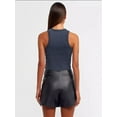 thumbnail image 3 of Halter Neck Ribbed Tank Top, 3 of 4