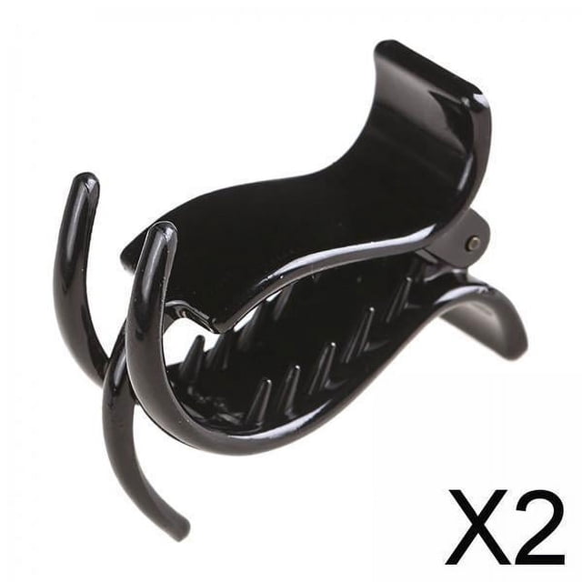 2x Pinza de Pelo Francesa para Mujer, Garra para El Pelo, Duradera, Sujeción Fuerte, Casual, Accesorios para El Peinado Del Cabello, , 3 Dientes, 2 piezas