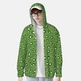 thumbnail image 2 of Fotbe Kiwi Fruit Chaqueta con Protección Solar UPF 50+ para Hombre y Mujer, Camisa con Capucha y Bolsillos-Small, 2 of 7