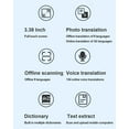 thumbnail image 3 of Language Translator Pen, 134 Languages Online Voice Translation, 60 Photo Translations Intelligent Scanning Translator Support Offline Recording, for Learning Reading Travel, 3 of 7