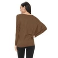 thumbnail image 3 of Women's Trendy Style Dolman Long Sleeves Solid Top, 3 of 3