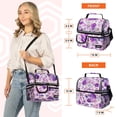 thumbnail image 3 of Bolsa Térmica de Almuerzo Doble Piso Floral Morada para Mujer OPUX, 3 of 9
