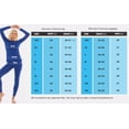 thumbnail image 5 of Bodtek Womens Crew Neck Long Johns Base Layer Set (Royal Blue 3X-Large), 5 of 5
