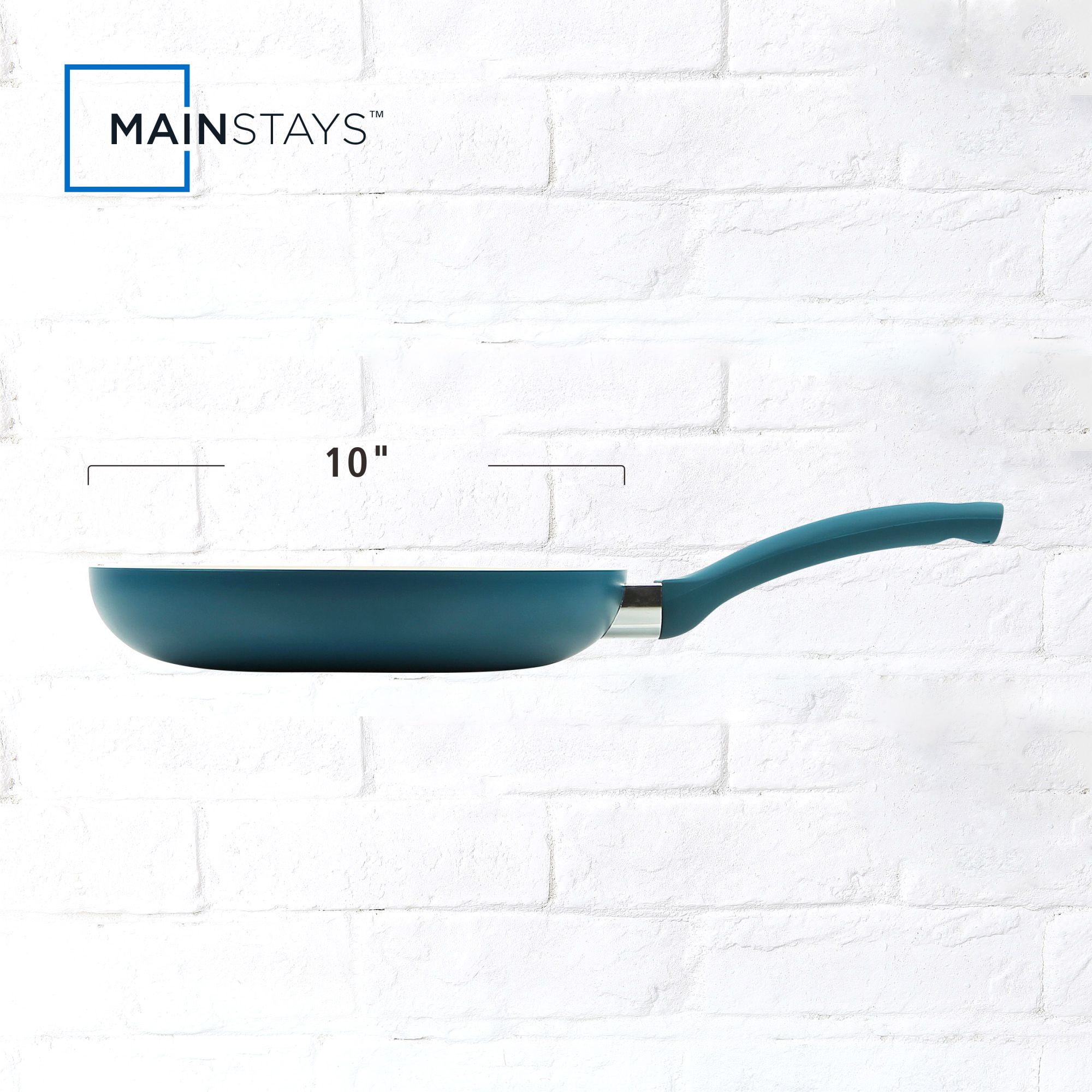 (4 pack) Mainstays Ceramic Aluminum 10 inch Frypan Corsair