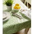 thumbnail image 2 of J & M Home Fashions Vinyl Green Paisley Tablecloth, 2 of 2