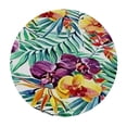 thumbnail image 4 of HAOXIT Palm Leaves Tablecloth, Tropical Jungle Plants Background, Elastic Edge, Can Wipe Indoor/Outdoor Dining Table Cover, Fit for Round Table 31-35, 4 of 8