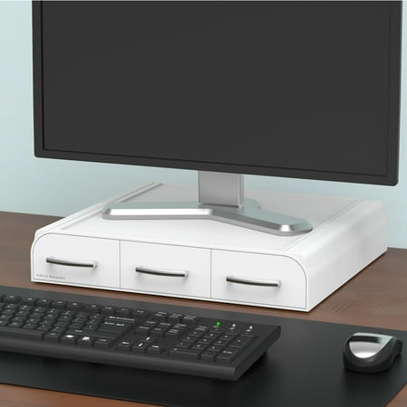 Mind Reader - PC Laptop IMAC Monitor Stand - White