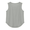 thumbnail image 5 of Tdoqot Girls Flowy Tank Tops- Crewneck Casual Sleeveless Soft Kids Summer Shirts Gray Size 3 Years, 5 of 6