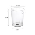 thumbnail image 2 of Garbage Can Transparent Trash Can Desktop Storage Bucket PET Plastic Waste Basket Clear Bucket Kitchen Living Room Ice Pail, 2 of 2