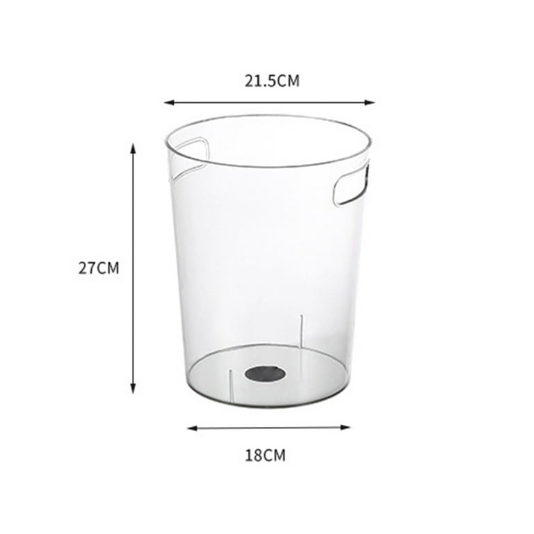 Small Transparent Trash Can, Trash Can, Kitchen Organizer, Ice Bucket