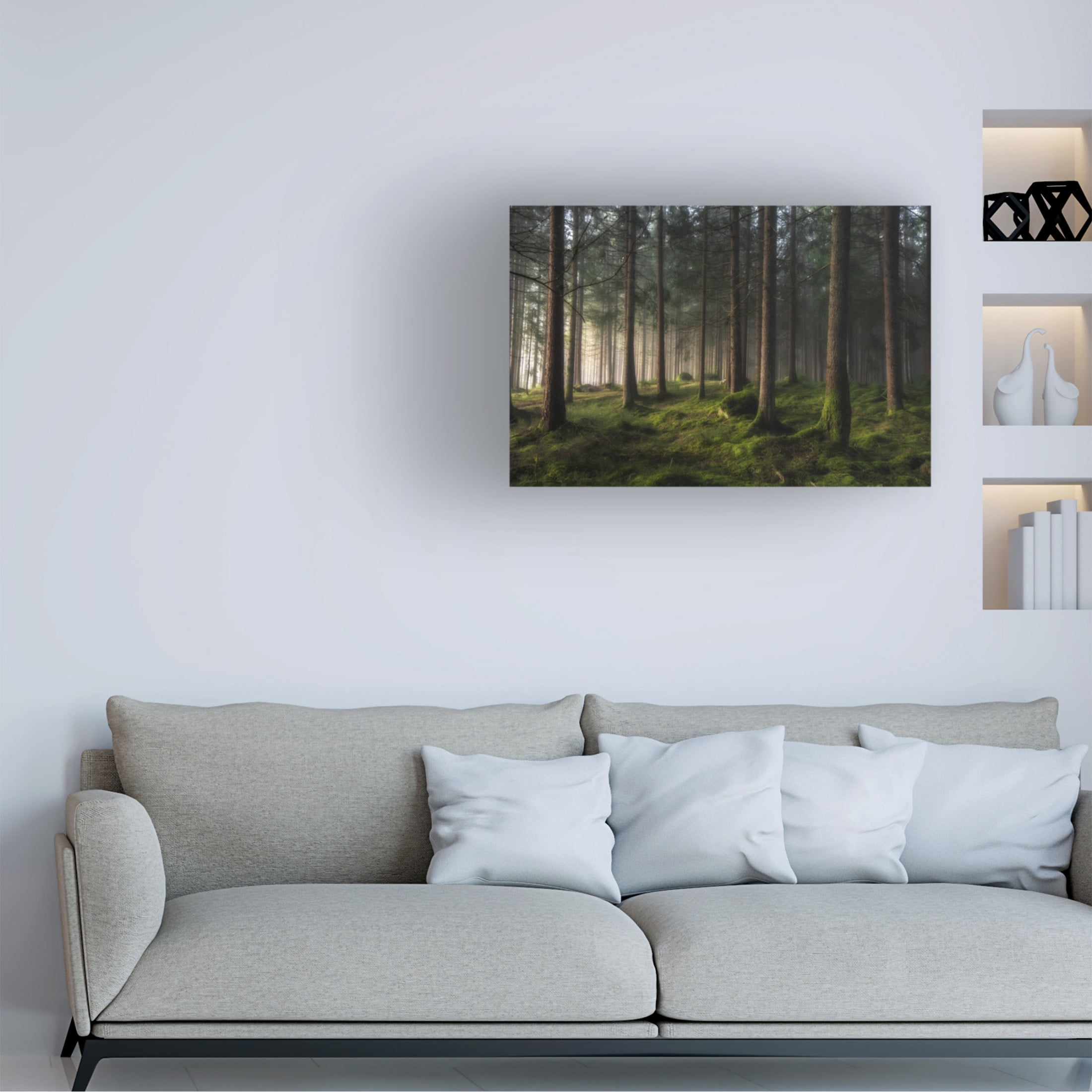 Canvas Wall Art - Benny Pettersson 'A Sense Of Spring' Wall Art for Living Room, Bedroom, or Office Décor by Trademark Fine Art - 47 x 30 Inches