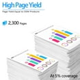thumbnail image 2 of NineLeaf High Capacity Compatible Toner Cartridge Replacement for HP201X CF401X work for Color Laser Jet MFP M277dw M252dw M277n M277c6 Printer (Cyan,2 Pack), 2 of 8