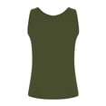 thumbnail image 7 of SNKSDGM Female Women's Tank Tops 3X Ribbed Tank Tops for Women Cropped Built in Bra Shelf Bra Camisoles Adjustable Spaghetti Strap Tank Tops Basic Layer, 7 of 7