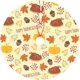 thumbnail image 1 of Falda de árbol de Acción de Gracias de otoño, tapete de faldas de árbol de Navidad con diseño de copo de nieve y muñeco de nieve de Papá Noel para vacaciones de Feliz Navidad, 1 of 4