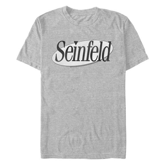 Men's Seinfeld Black and White Logo  Graphic T-Shirt