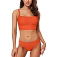 thumbnail image 1 of Charmo Push Up Bikini Swimsuits for Women Cropped Bikini Top Two Pieces Bathing Suits, 1 of 8