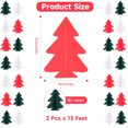 thumbnail image 2 of 2 Pcs 3D Christmas Garland Topboutique Christmas Tree Paper Streamers Party Xmas Tree Hanging Garland for Baby Shower New Year Party Supplies,Red White Green,13ft/Pc, 2 of 7