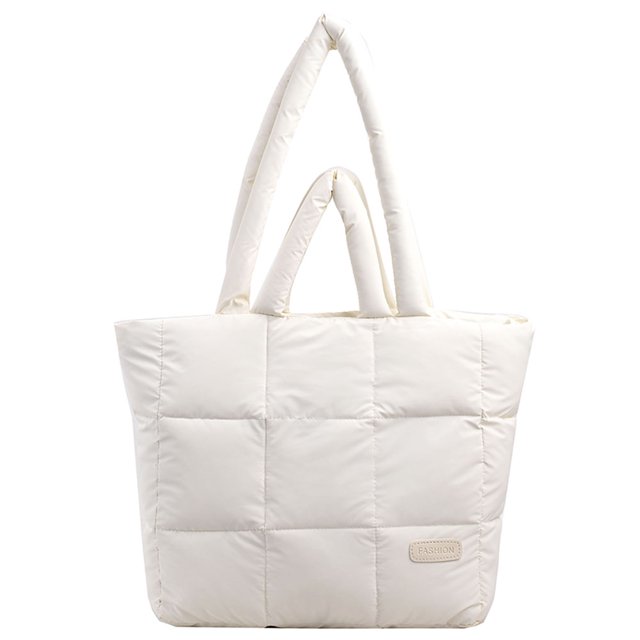 Bolso mano Acolchado Kuymtek Hombro Hinchado Informal para Mujer Otoño invierno