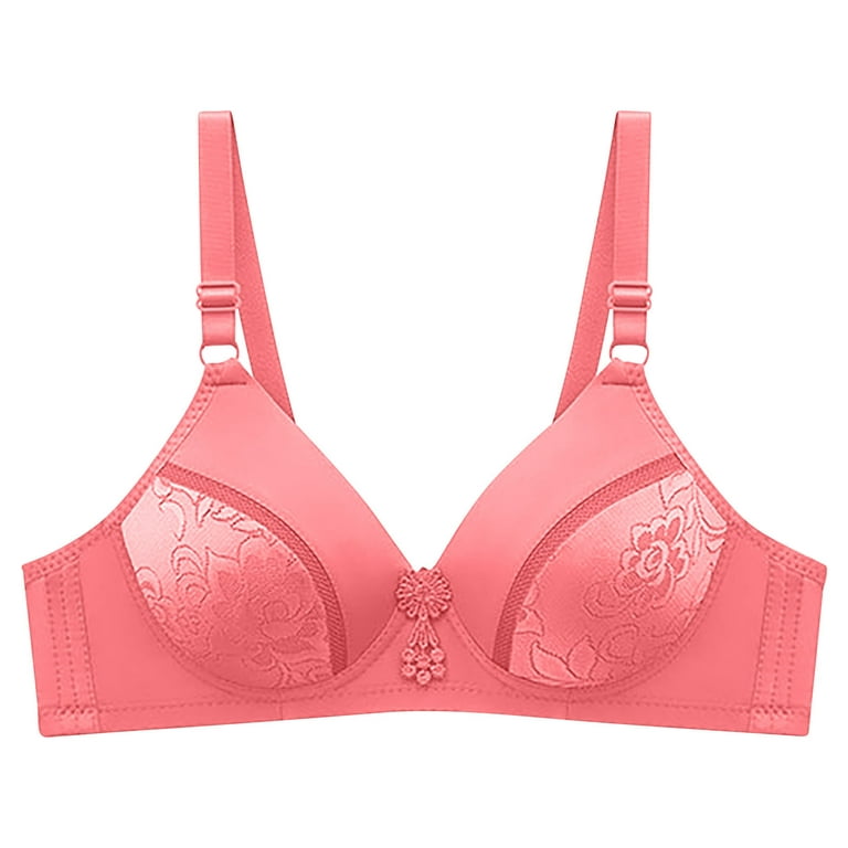 Buy TNC Women's Pink Printed Flower Cotton Comfortable Light and Soft  Padded Bra 40B at
