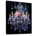 thumbnail image 2 of Designart "Chandelier euphony In Contrasts II" Glam Floater Framed Wall Art Print, 2 of 7