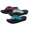thumbnail image 2 of StarBay Women's Comfort Bold Thong Strap Beach Wedge Sandals, 2 of 2