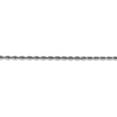 thumbnail image 3 of 14K White Gold chain Rope Diamond-cut 22 in 2.75 mm, 3 of 5