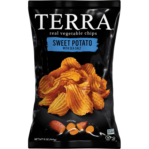 Pack of 6, Terra Chips Sweet Potato Crinkle Cut, 6.8 oz
