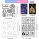 thumbnail image 2 of Tarjetas de adivinación, sellos de silicona transparente, troqueles de corte de metal mágicos, plantillas para pintar y manualidades., 2 of 7